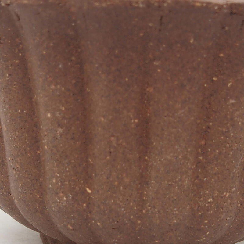 Mini-Bonsaischale 6,5 x 6,5 x 4 cm, Farbe braun
