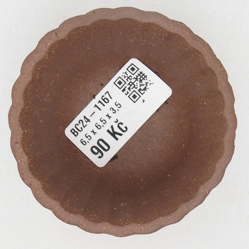 Mini-Bonsaischale 6,5 x 6,5 x 4 cm, Farbe braun