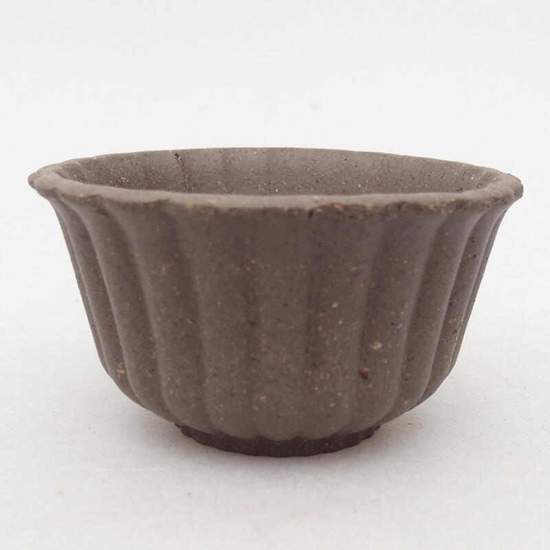 Mini-Bonsaischale 6,5 x 6,5 x 4 cm, Farbe brauner Ocker