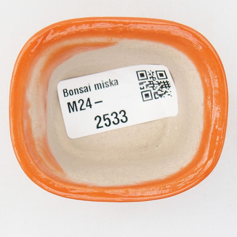 Mini-Bonsaischale 6 x 5 x 3 cm, Farbe Orange