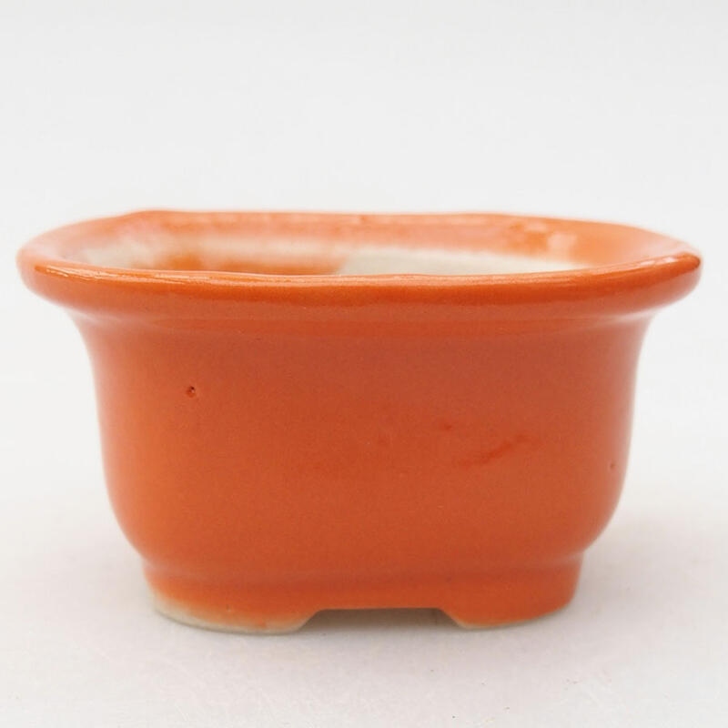 Mini-Bonsaischale 6 x 5 x 3 cm, Farbe Orange