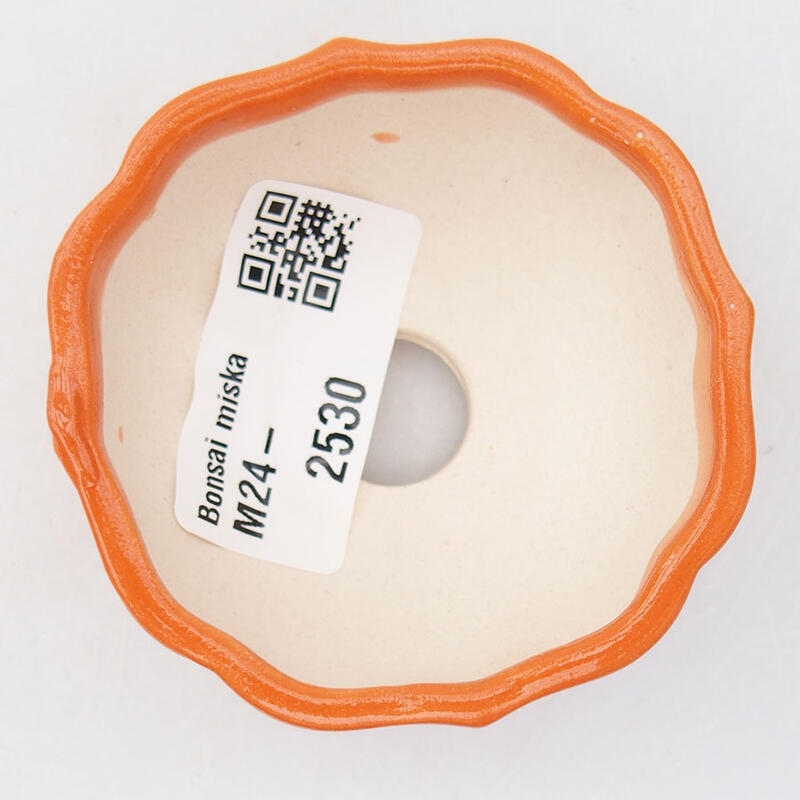 Mini-Bonsaischale 6 x 6 x 3 cm, Farbe Orange