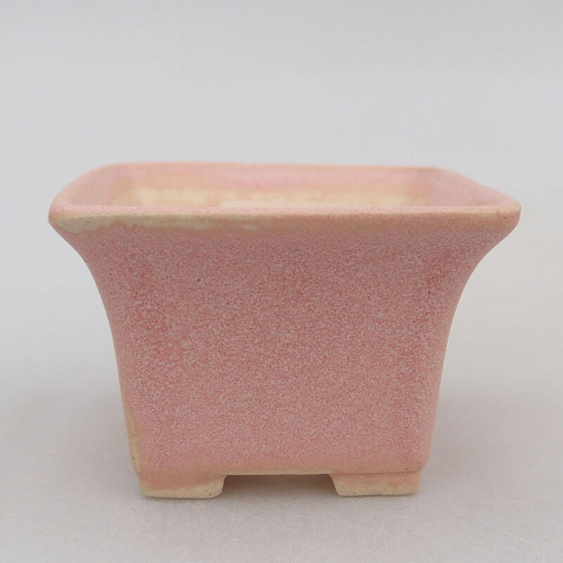 Mini-Bonsaischale 6 x 6 x 4 cm, Farbe rosa