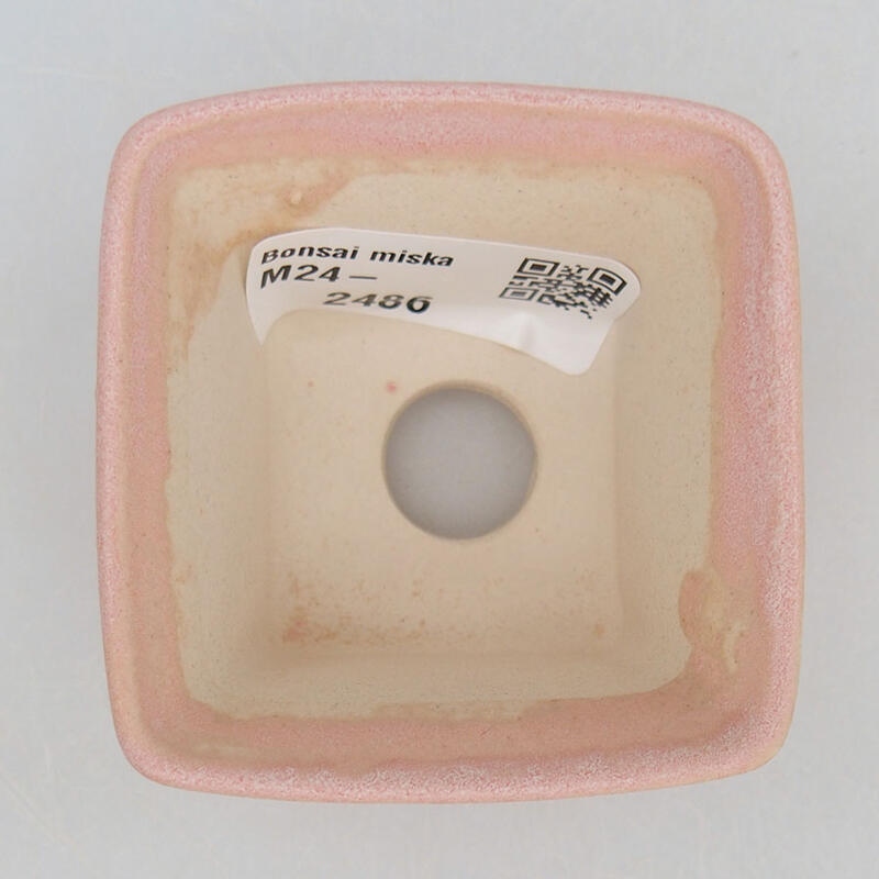 Mini-Bonsaischale 6 x 6 x 4 cm, Farbe rosa