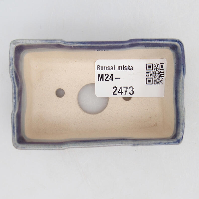 Mini-Bonsaischale 7,5 x 4,5 x 2,5 cm, Farbe Lila