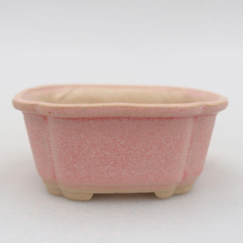 Mini-Bonsaischale 7,5 x 7 x 3,5 cm, Farbe rosa