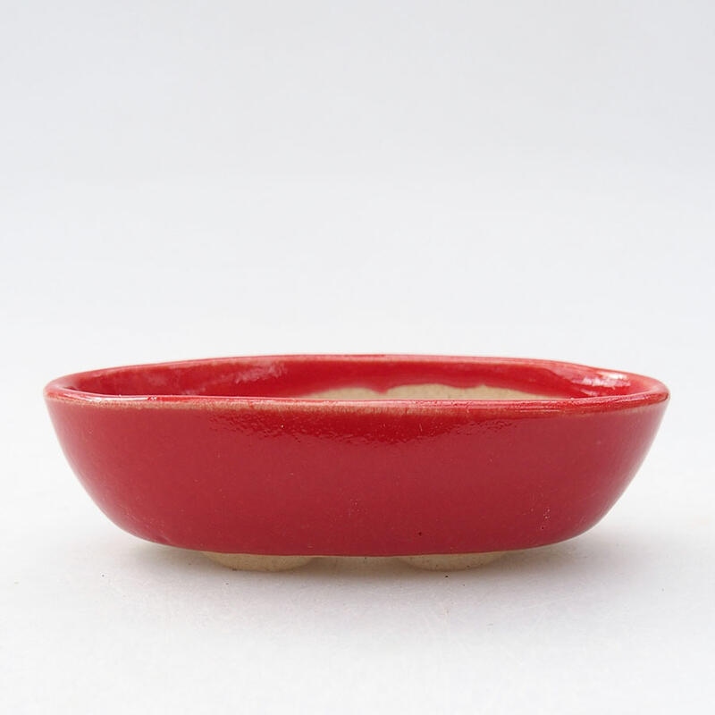 Mini-Bonsaischale 7 x 3,5 x 2 cm, Farbe rot