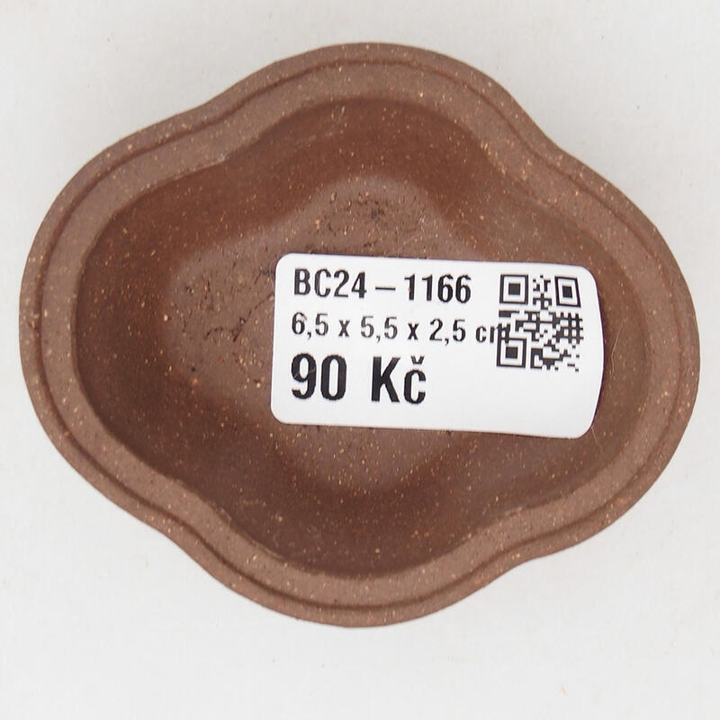 Mini-Bonsaischale 7 x 6 x 3 cm, Farbe braun