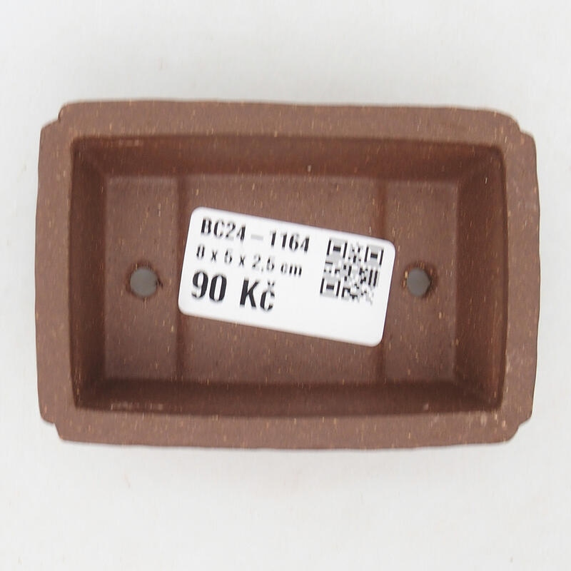 Mini-Bonsaischale 8,5 x 5 x 5 cm, Farbe braun