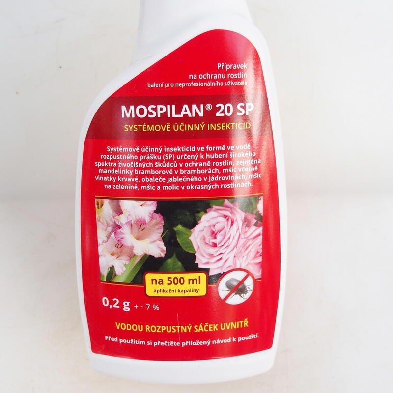 Mospilan 20SP Insektizid in einem 0,5-Liter-Sprühgerät