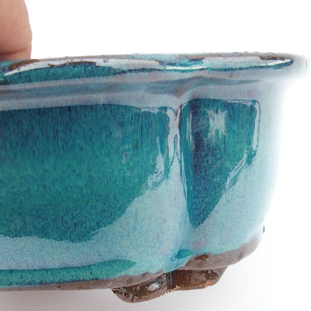 Schale 26 x 20 x 8,5 cm blau-grün