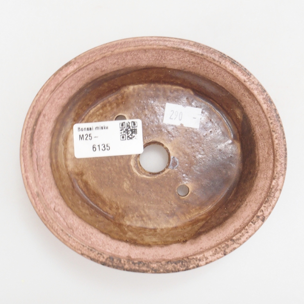 Bonsaischale aus Keramik 13,,5 x 12 x 3,5 cm, Farbe rosa