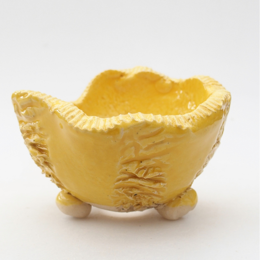 Keramikschale 9 x 9,5 x 7 cm , gelb