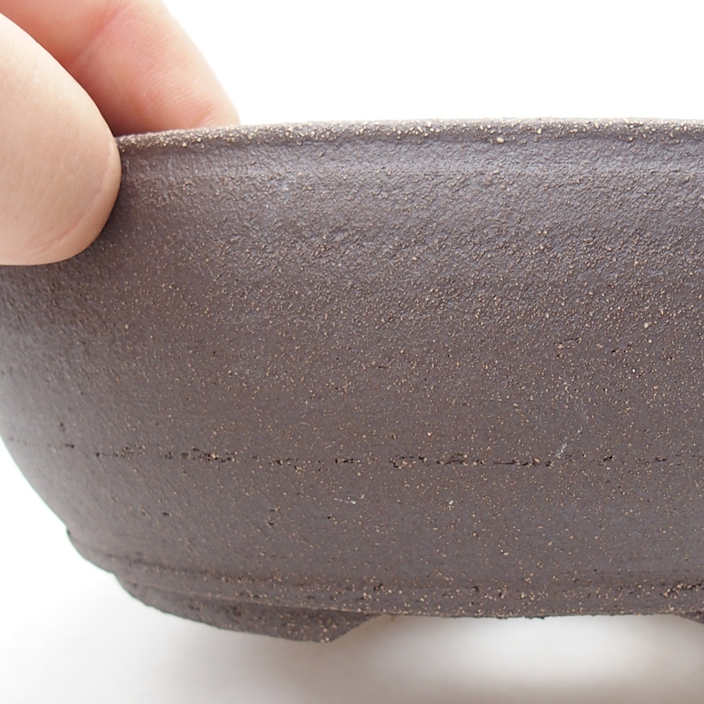Bonsaischale aus Keramik 16,5 x 16,5 x 6 cm, braun