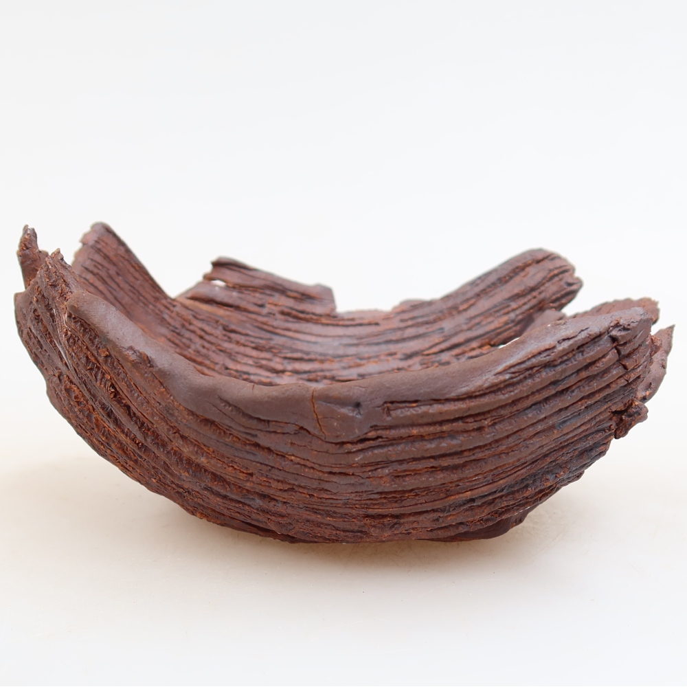 Keramikschale  15 x 13 x 6,5 cm, Farbe: braun