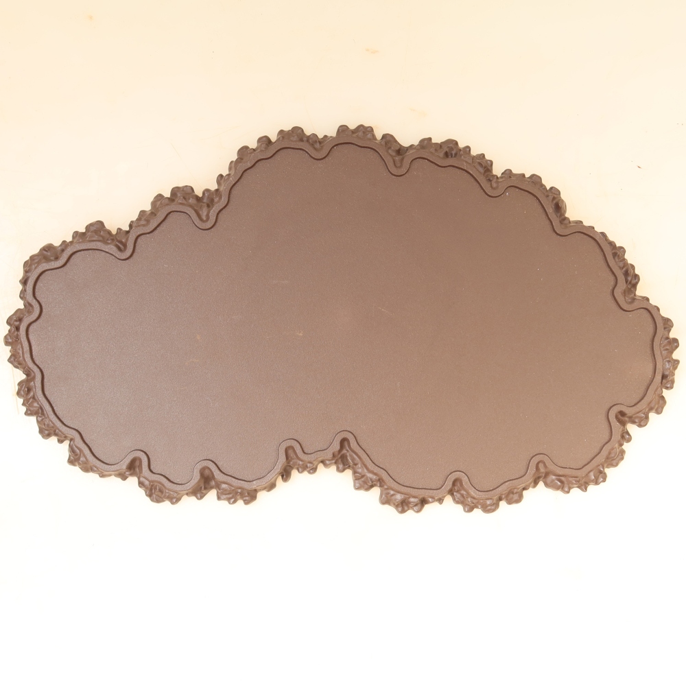 Kunststoff-Sockel für Bonsai, 43 x 25 x 1,5 cm, Farbe: braun