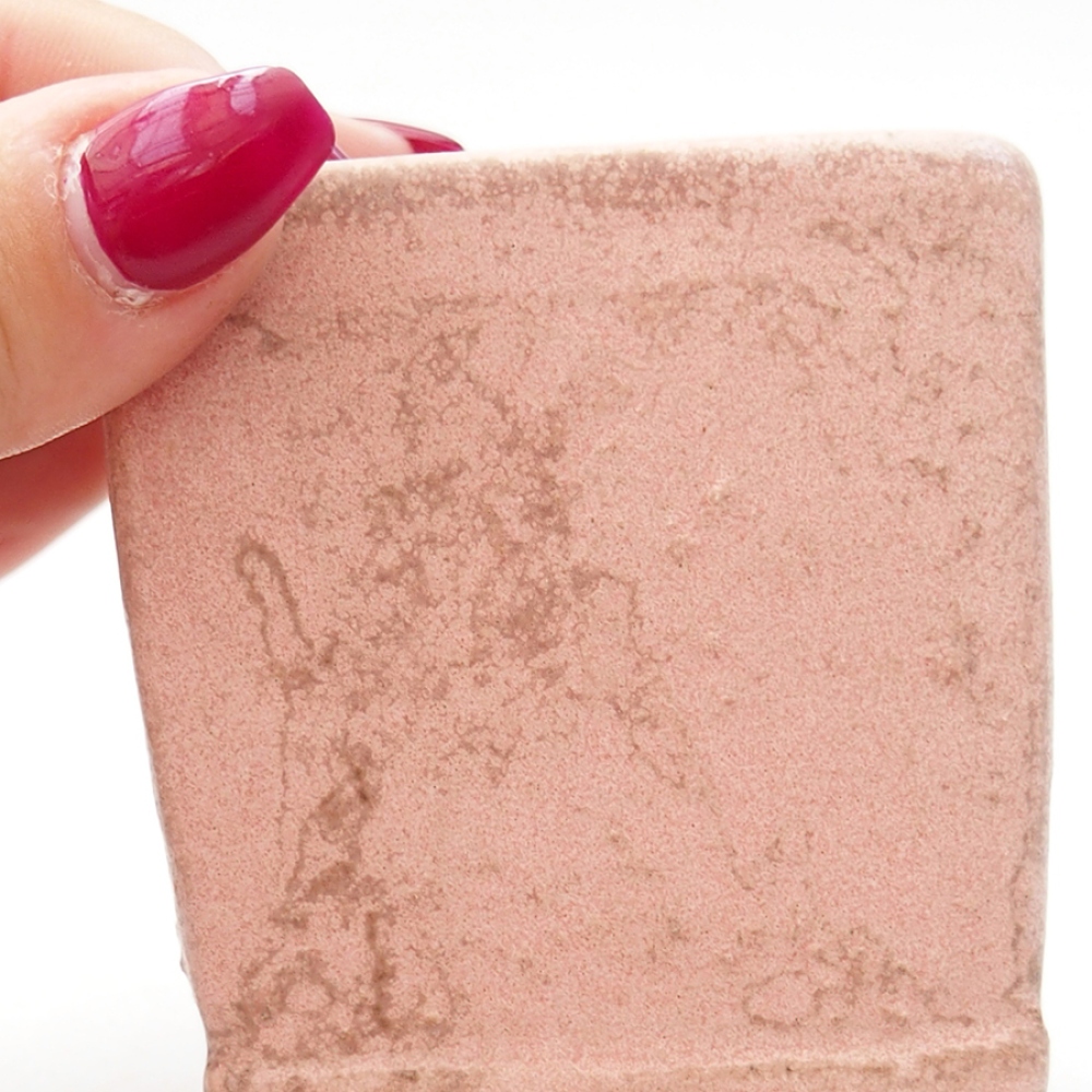 Bonsaischale aus Keramik 6,5 x 6,5 x 7 cm,  Farbe rosa