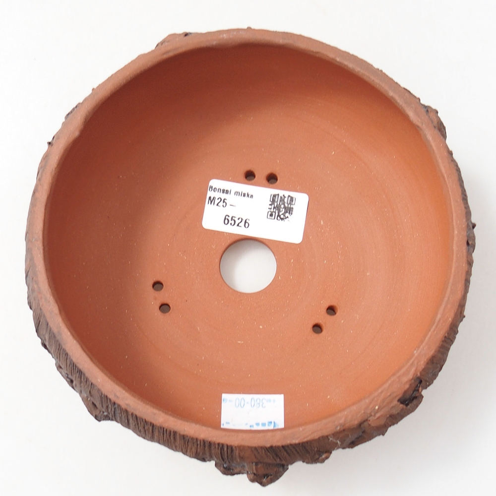 Bonsaischale aus Keramik 15 x 15 x 6 cm, braun