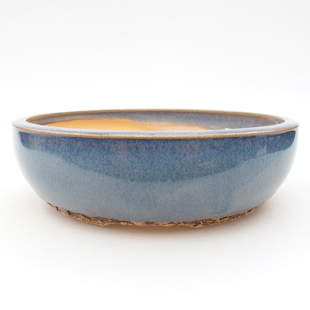 Keramik-Bonsai-Schale 18 x 18 x 5,5 cm, Farbe blau