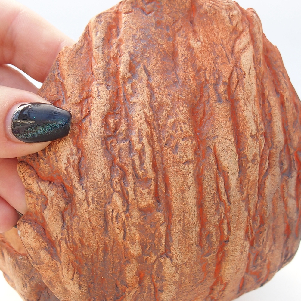 Keramikschale 14 x 11 x 12,5 cm , Farbe orange