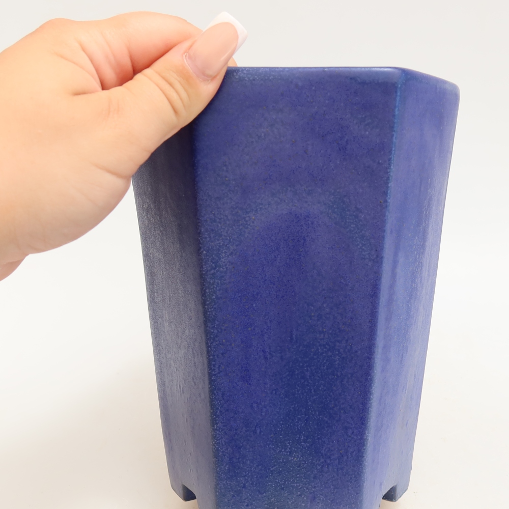 Keramik-Bonsai-Schale 13 x 12 x 17 cm, Farbe: Blau