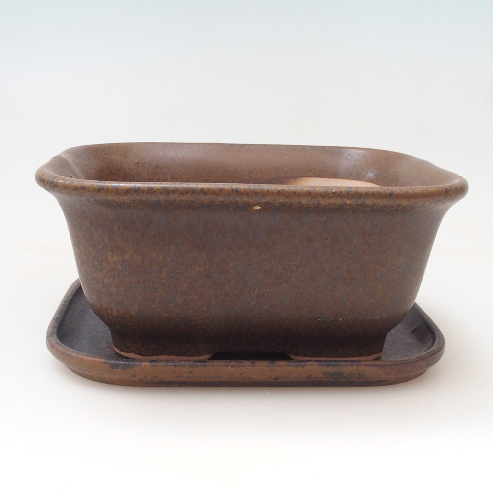 Bonsai-Schale + Untertasse H01 – 12 x 9 x 5 cm