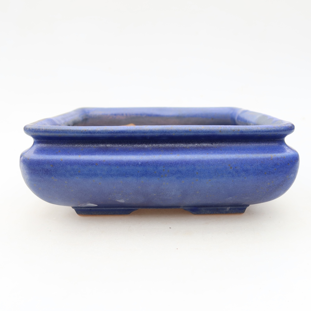 Bonsaischale aus Keramik 15,5 x 15,5 x 6 cm, Farbe blau