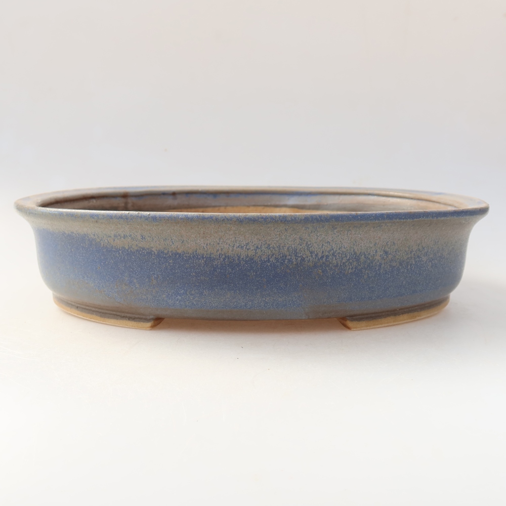 Keramik-Bonsai-Schale 26 x 24 x 6 cm, Farbe: Blau