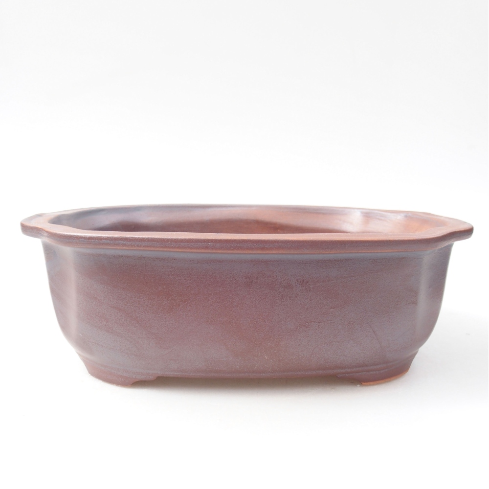 Keramik-Bonsaischale 22 x 18 x 7 cm, Farbe metallische