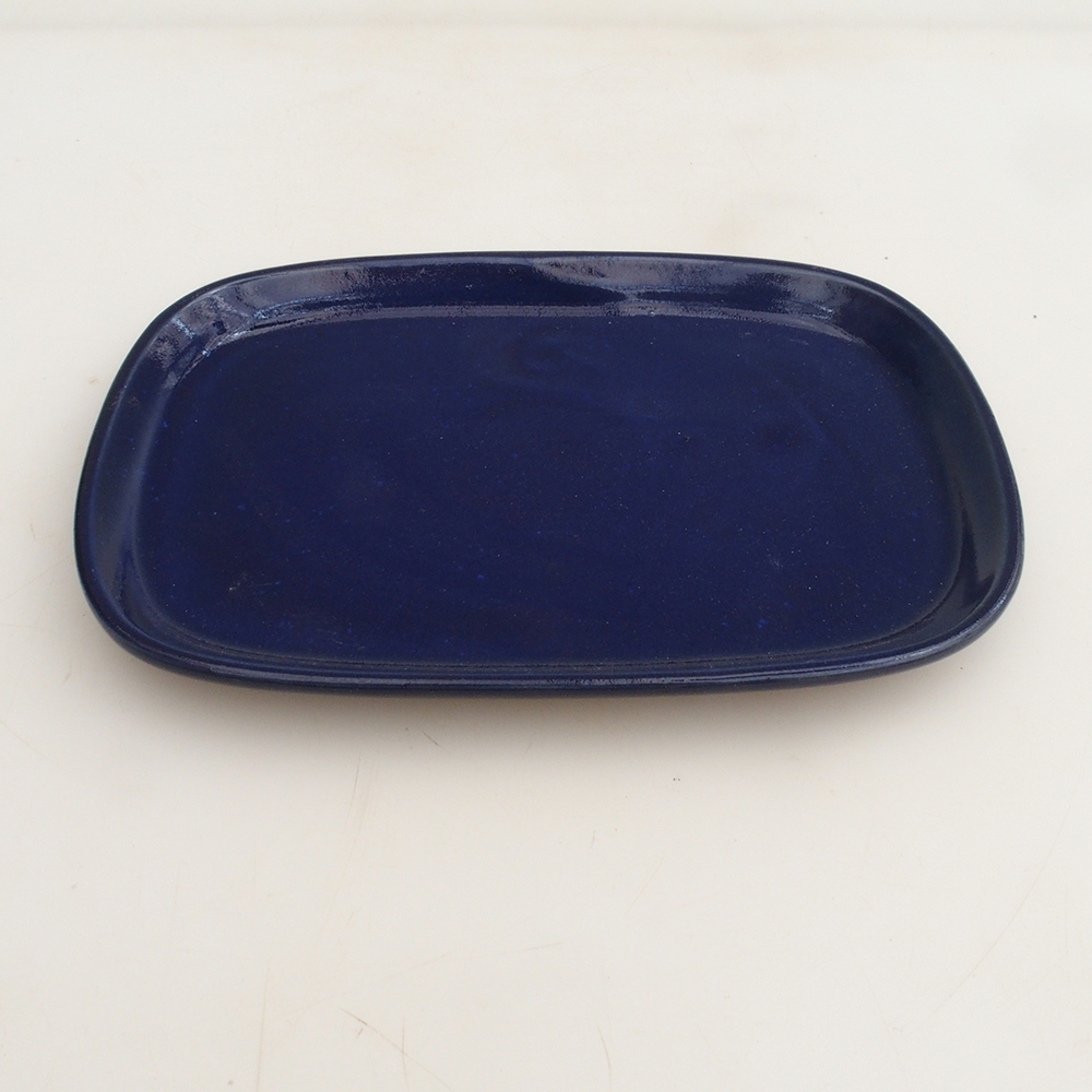 Keramikschale H06 – 20,5 x 14,5 x 1,5 cm – blau
