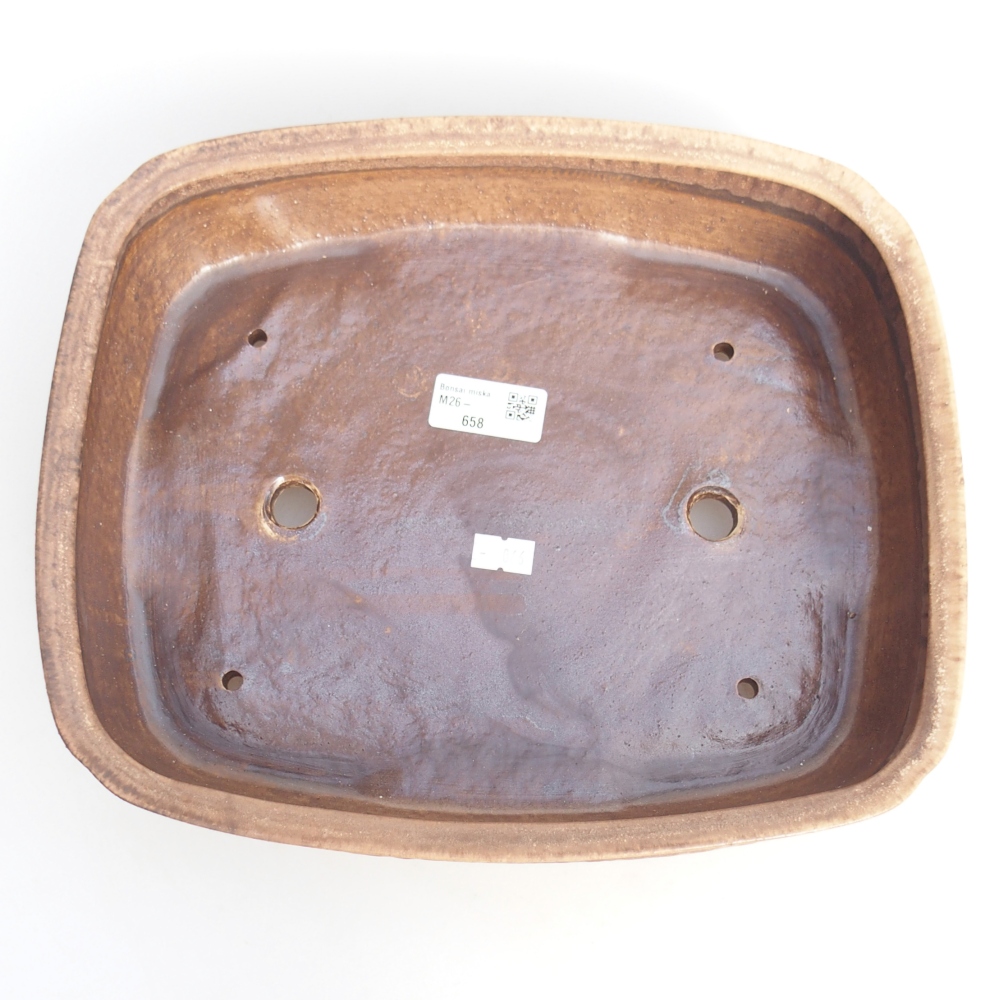 Bonsaischale aus Keramik 29,5 x 24 x 7 cm, rosa