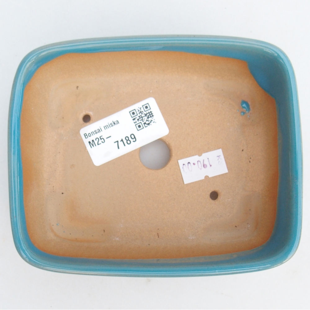 Bonsaischale aus Keramik 12 x 10 x 4 cm, Farbe blau