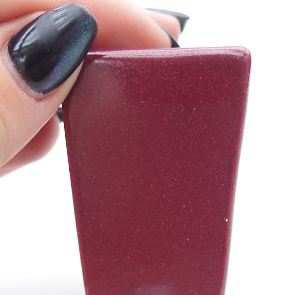 Mini-Bonsaischale 3,5 x 3,5 x 5 cm, Farbe burgunderrot