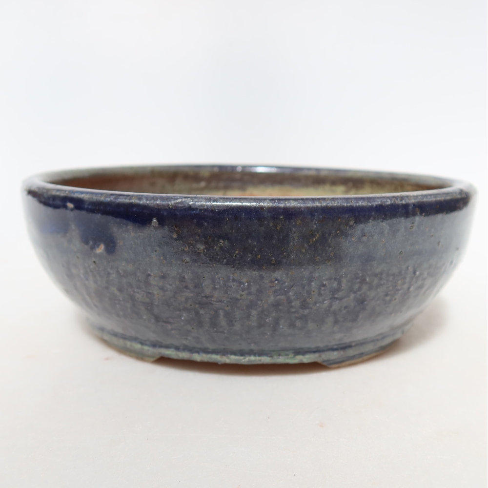 Keramik-Bonsai-Schale 14 x 14 x 5 cm, Farbe: Blau
