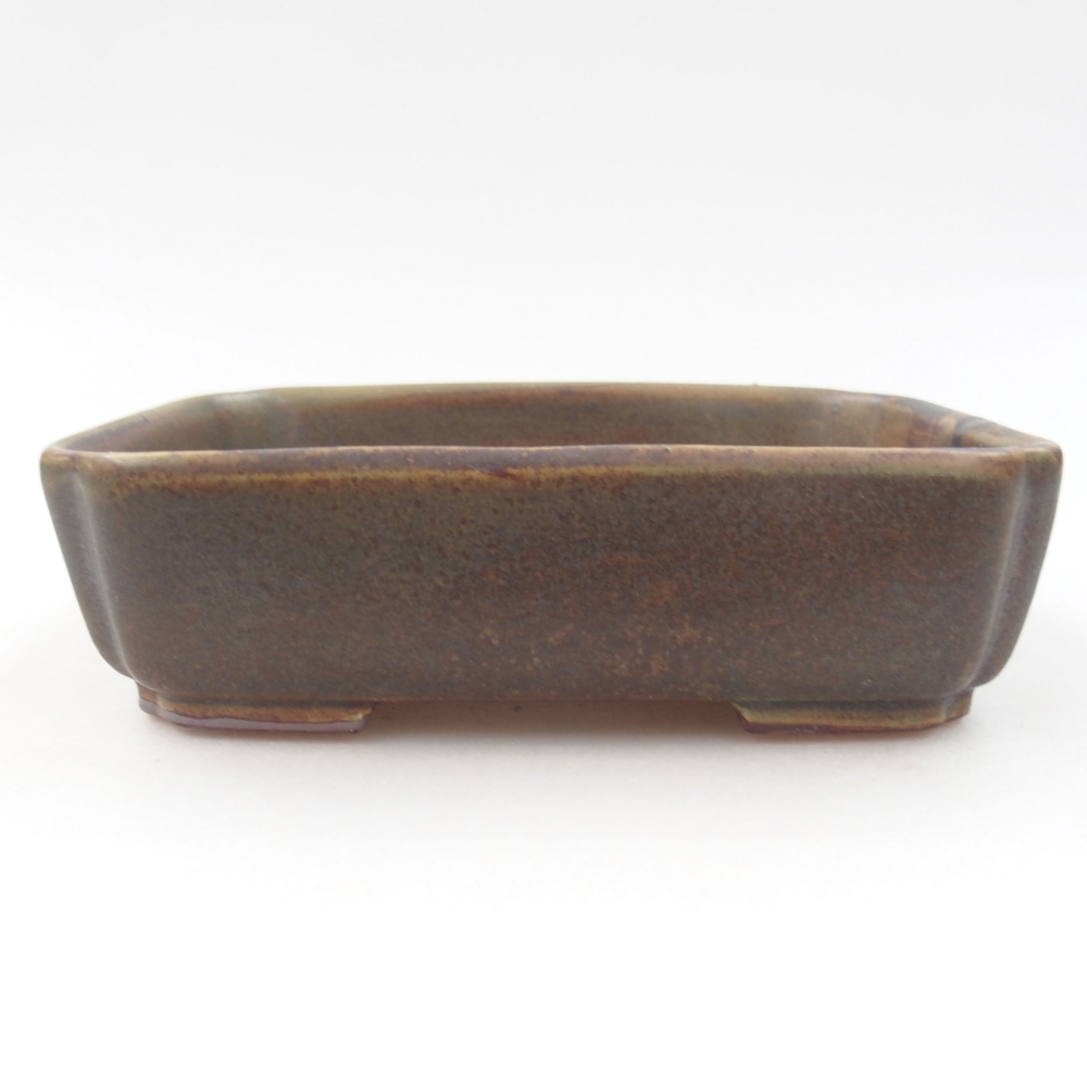 Keramik-Bonsaischale 15 x 12 x 4,5 cm, Farbe Grün