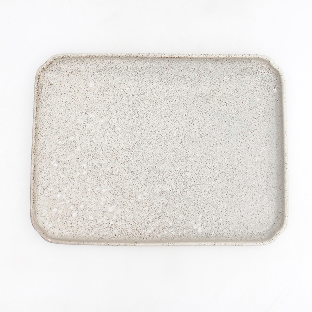 Keramische Untertasse H20 - 26,5 x 20 x 1,5 cm - grün