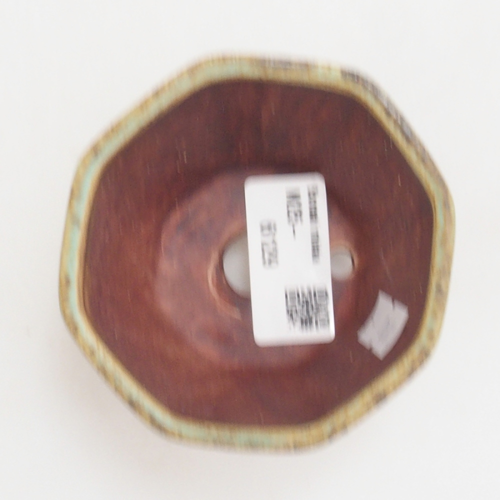 Bonsaischale aus Keramik 9 x 7,5 x 3,5 cm, Farbe Grün