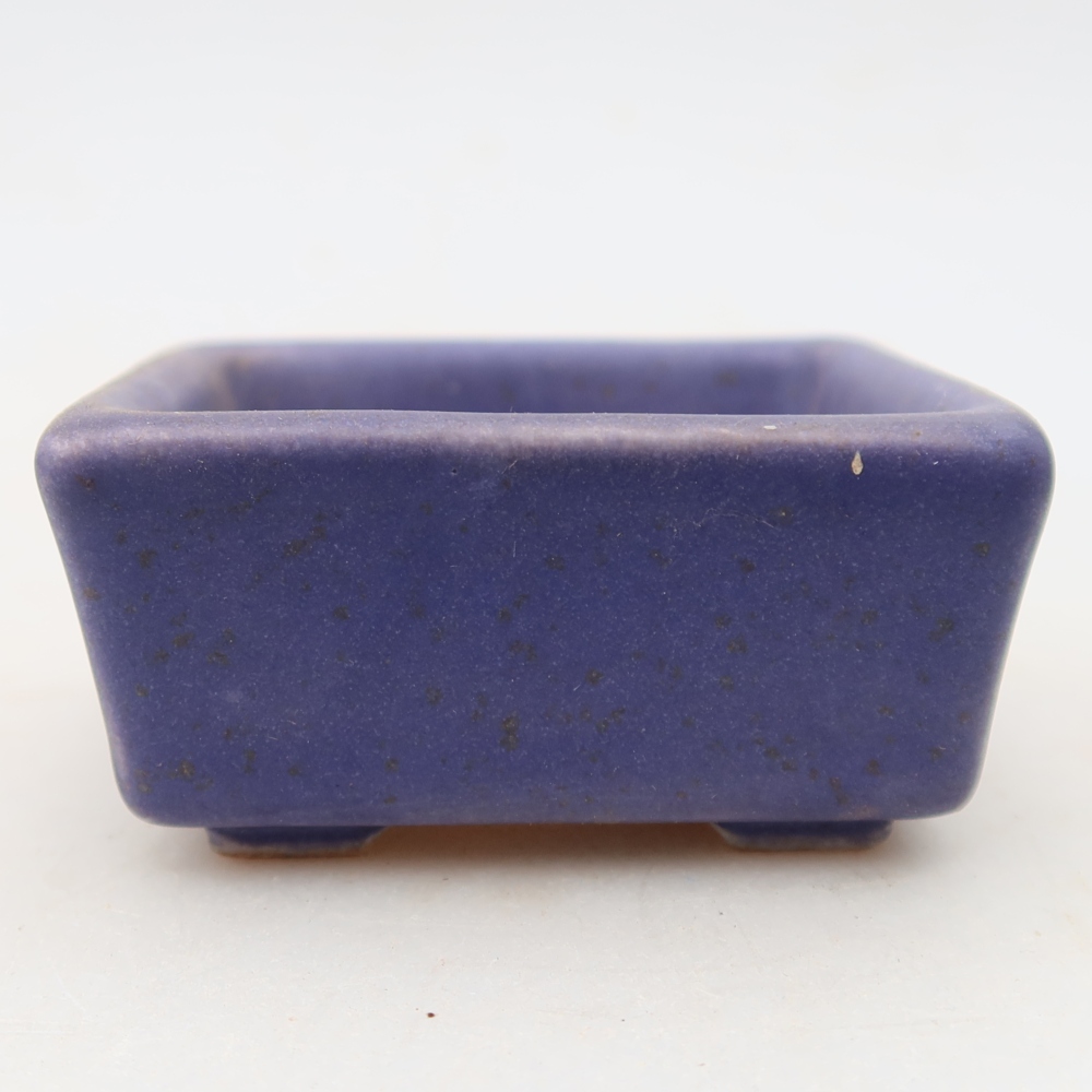 Keramik-Bonsai-Schale 7 x 7 x 3,5 cm, Farbe: Violett