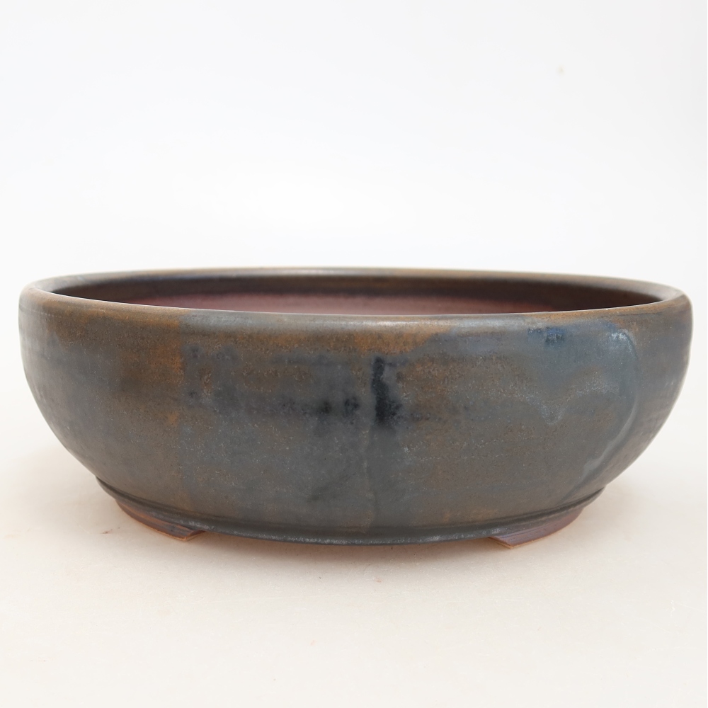 Keramik-Bonsai-Schale 17 x 17 x 5,5 cm, Farbe: braun