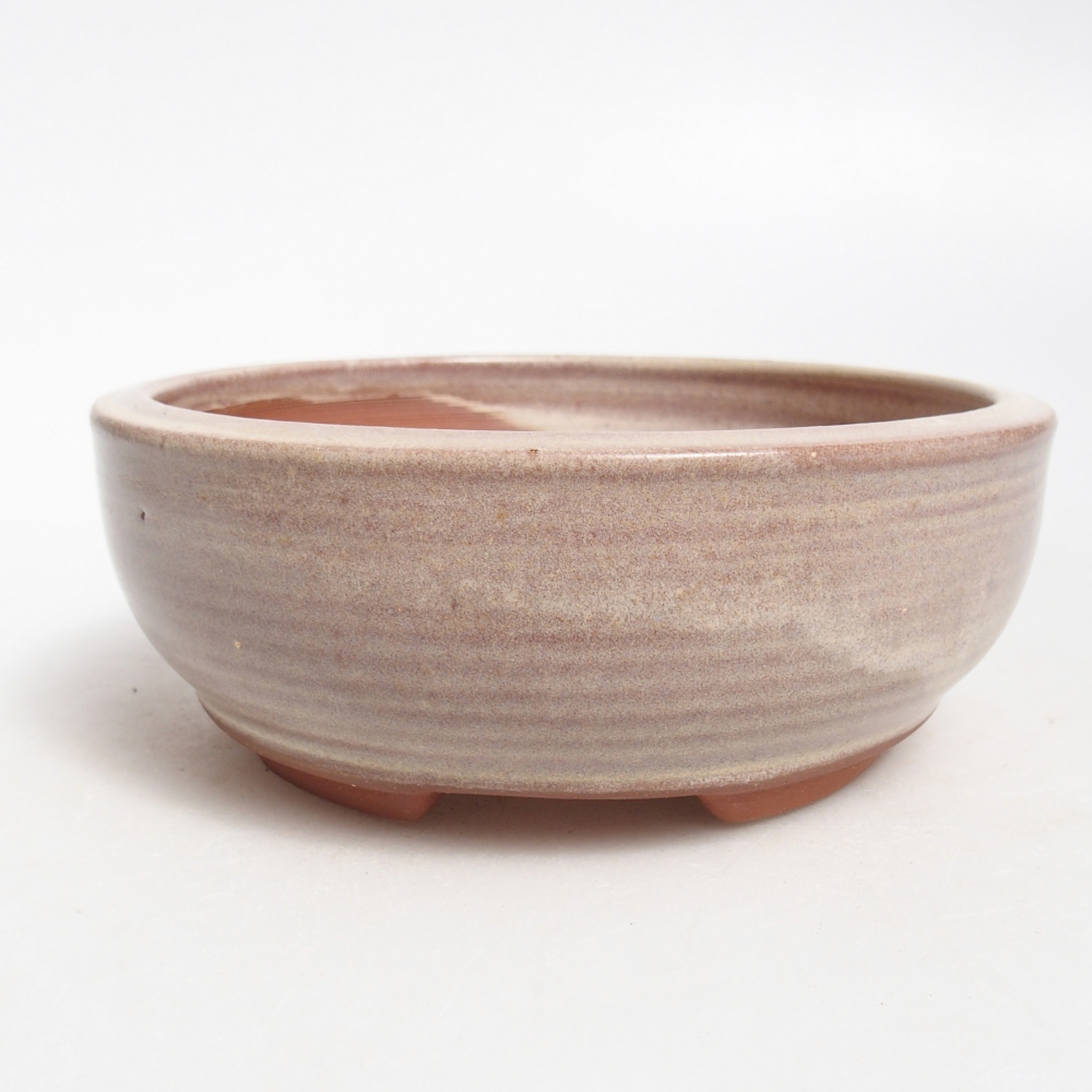 Bonsaischale aus Keramik 14,5 x 14,5 x 5,5 cm, Farbe beige