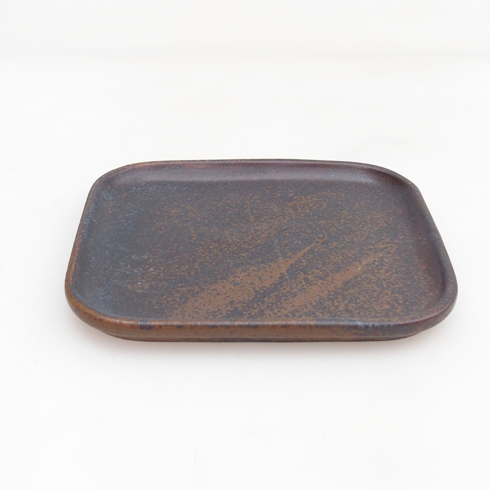 Keramikschale H38 - 12,5 x 10,5 x 1 cm - braun