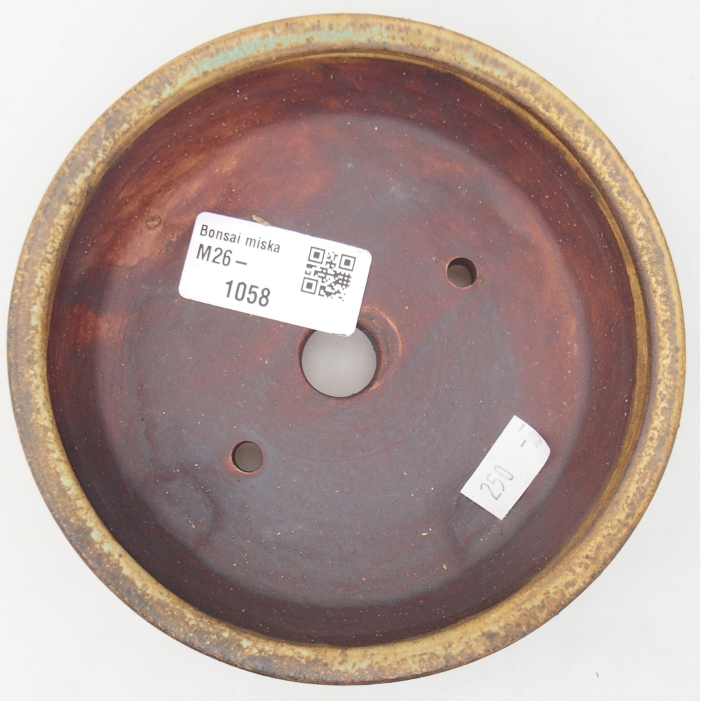 Bonsaischale aus Keramik 13,5 x 13,5 x 4 cm, grün