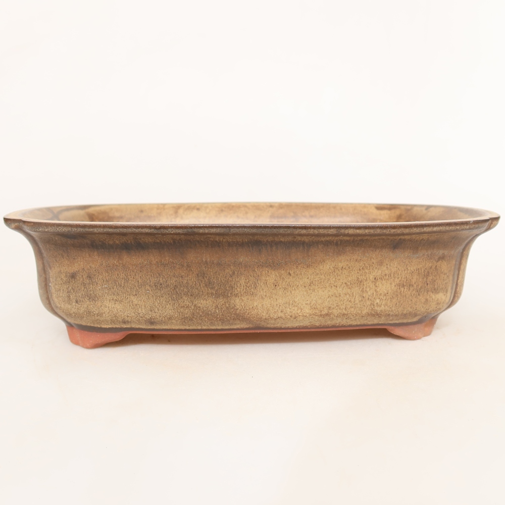 Keramikschale  24 x 17 x 6 cm, Farbe: braun
