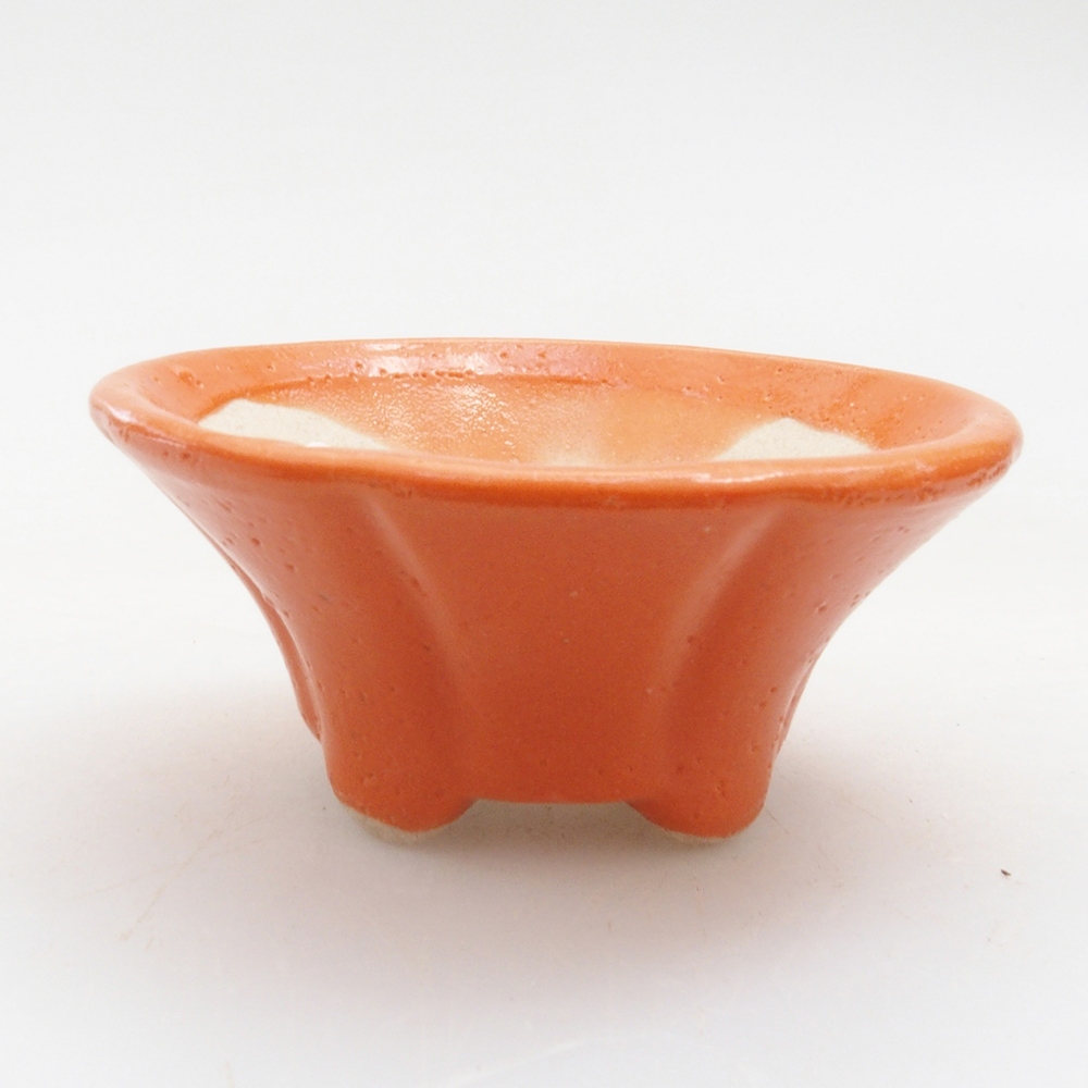 Mini aus Keramik, 5 x 5 x 2,5 cm, orange