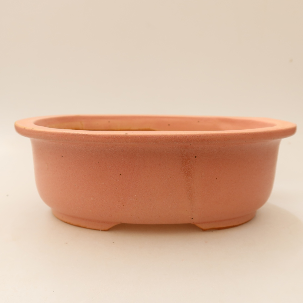Keramik-Bonsai-Schale 23 x 19 x 8 cm, Farbe: Rosa