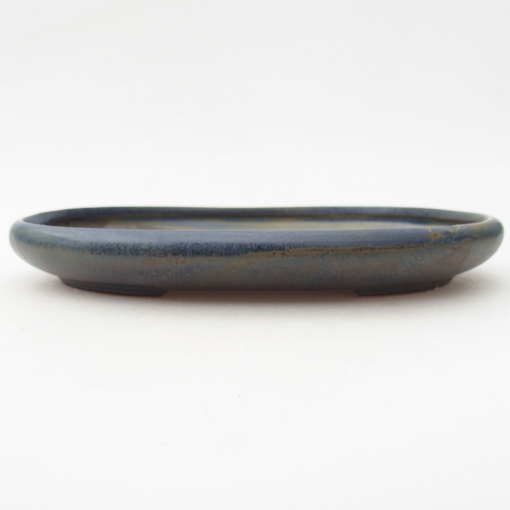 Keramik-Bonsaischale 22,5 x 17 x 3 cm, Farbe blau