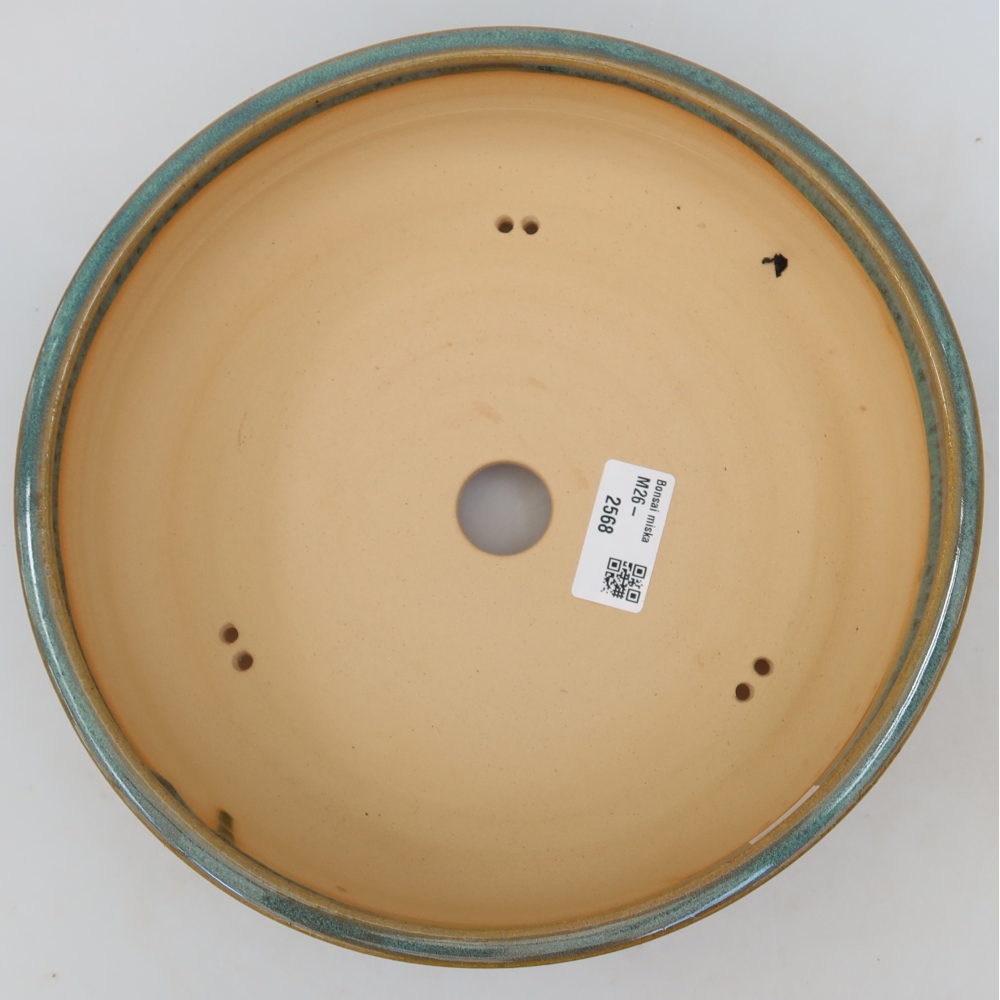 Keramik-Bonsai-Schale 23,5 x 23,5 x 6 cm, Farbe: Blau