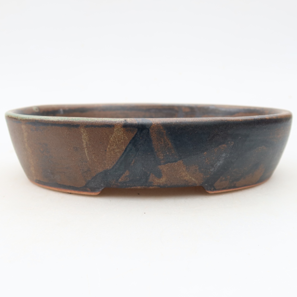 Bonsaischale aus Keramik 17 x 14 x 4 cm, braun