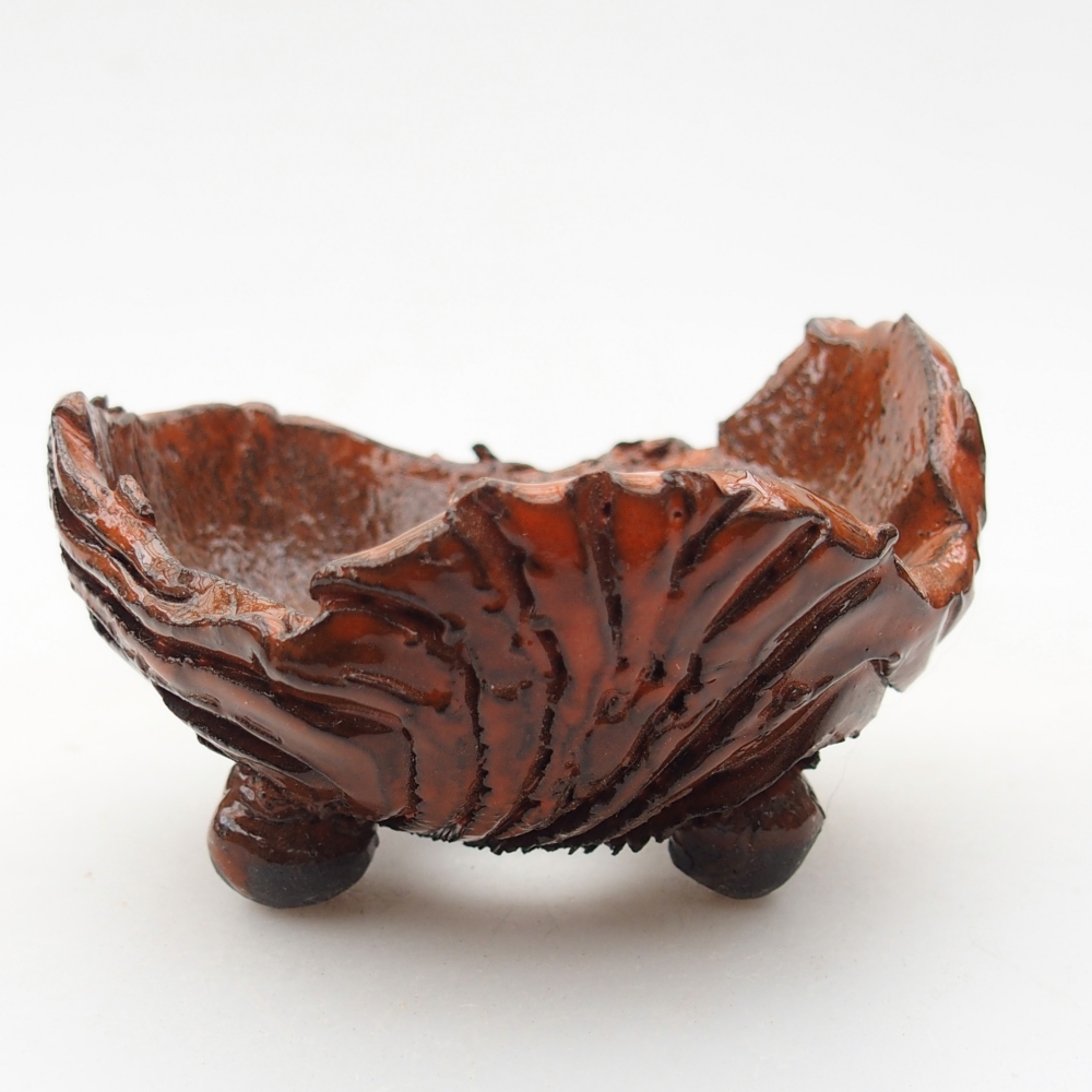 Keramikschale 8,5 x 8,5 x 5 cm , Farbe orange