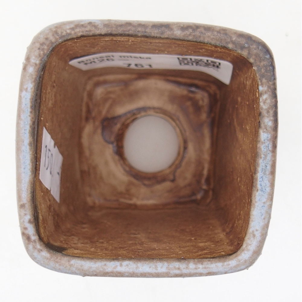 Bonsaischale aus Keramik 5 x 5 x 6,5 cm, Farbe blau